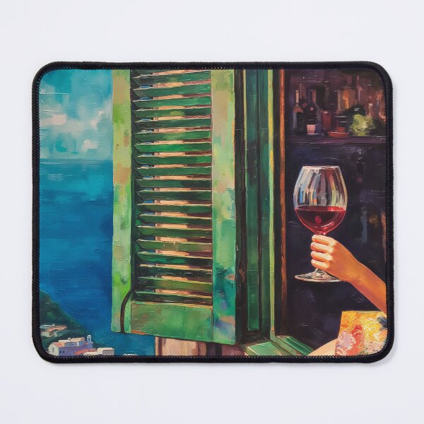 Item preview, Balcony of Turquoise Silence designed and sold by oanaunciuleanu.