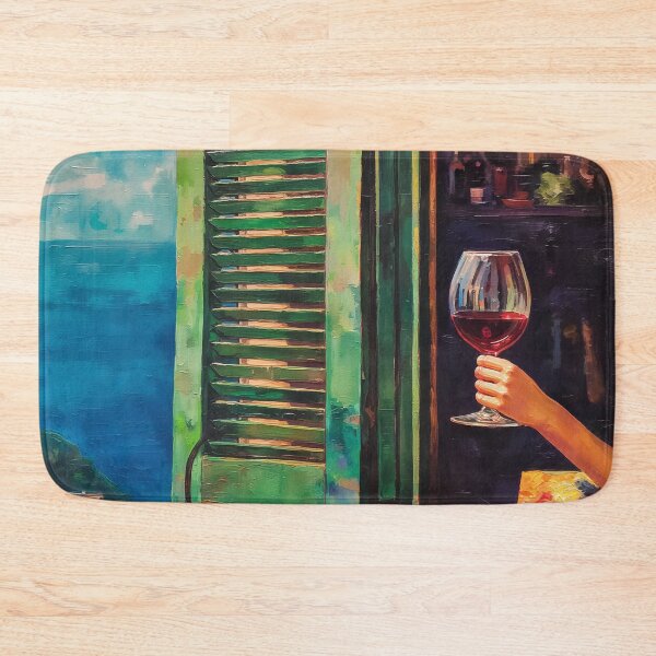 Item preview, Balcony of Turquoise Silence designed and sold by oanaunciuleanu.