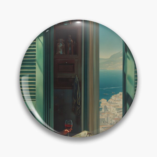 Item preview, Balcony of Turquoise Silence designed and sold by oanaunciuleanu.