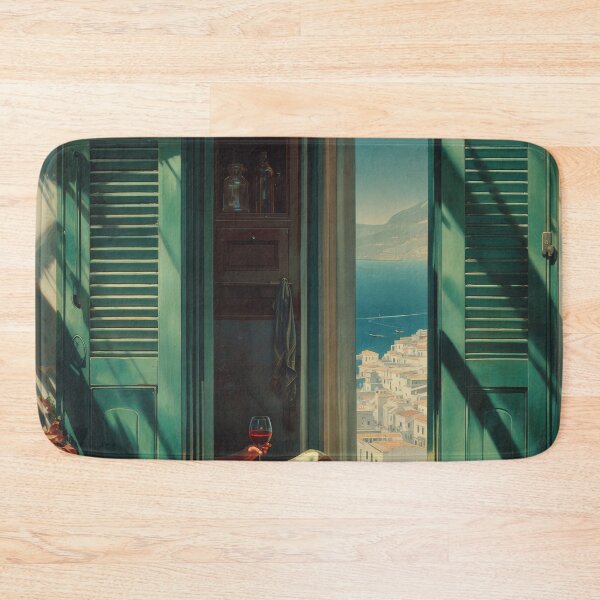 Item preview, Balcony of Turquoise Silence designed and sold by oanaunciuleanu.
