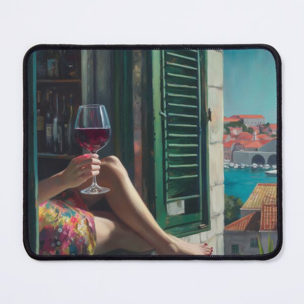 Item preview, Balcony of Turquoise Silence designed and sold by oanaunciuleanu.