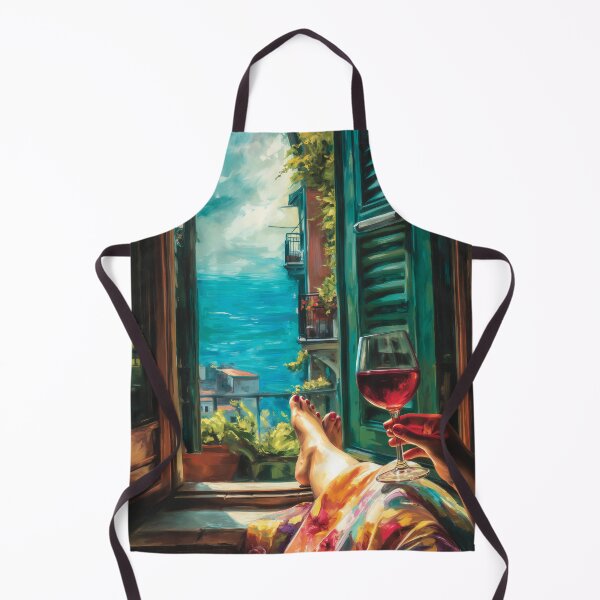 Item preview, Balcony of Turquoise Silence designed and sold by oanaunciuleanu.