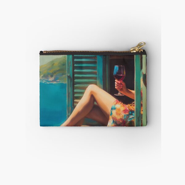 Item preview, Balcony of Turquoise Silence designed and sold by oanaunciuleanu.