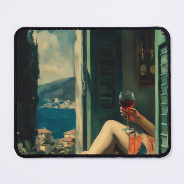 Item preview, Balcony of Turquoise Silence designed and sold by oanaunciuleanu.