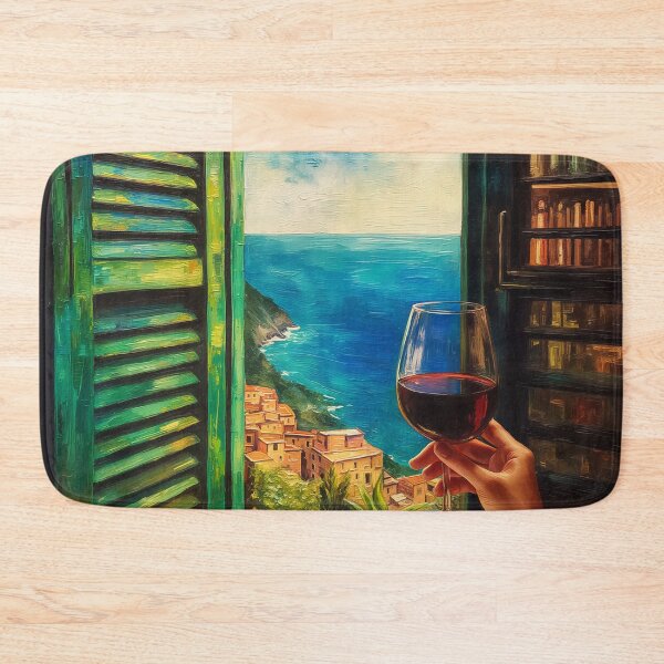 Item preview, Balcony of Turquoise Silence designed and sold by oanaunciuleanu.