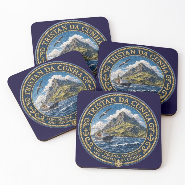 Item preview, Tristan da Cunha – Volcanic island, ship & ocean expanse designed and sold by Girih.