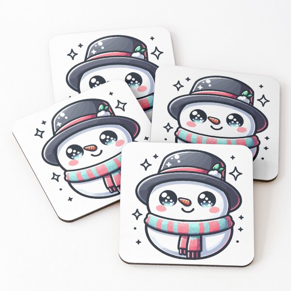 Item preview, Cute Kawaii Snowman Winter Design designed and sold by CyfroweMysli.