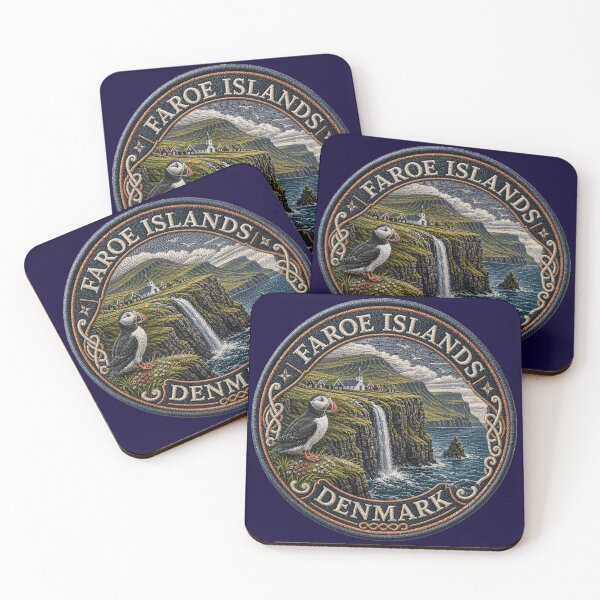 Item preview, Faroe Islands – Cliffs, Puffins & North Atlantic designed and sold by Girih.