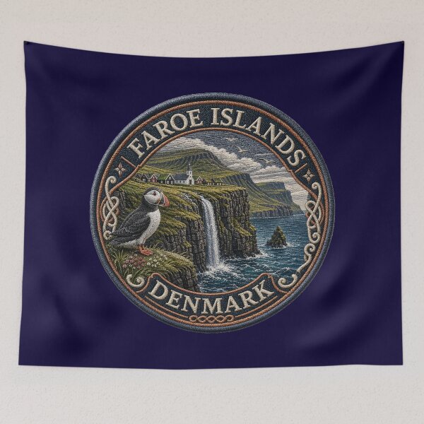 Item preview, Faroe Islands – Cliffs, Puffins & North Atlantic designed and sold by Girih.