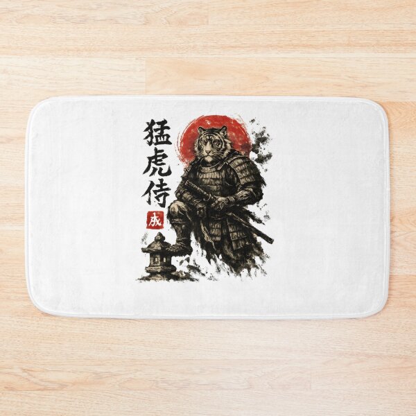 Item preview, Tiger Samurai Under Red Moon designed and sold by SiarheiYur.