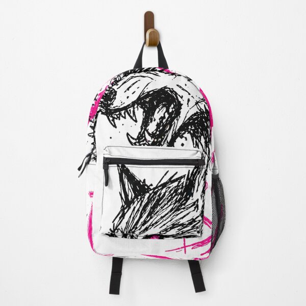 Item preview, Raw Wolf Sketch Neon Pink Claw Marks Alt Grunge designed and sold by etuvibes.