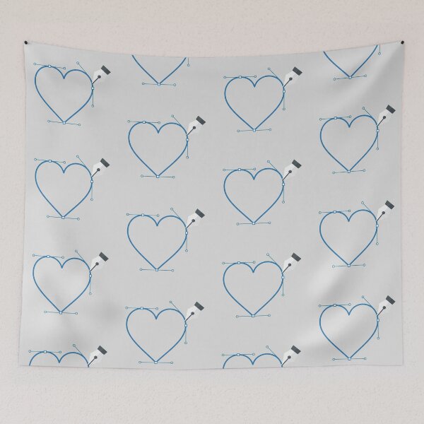 Item preview, Pen Tool Heart Vector Graphic Designer Love Art designed and sold by AkDesign022.