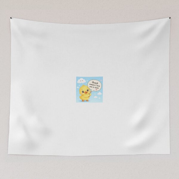 Item preview, Cute Chibi Duckling - Quack Means I Love You designed and sold by Sticker shop 007.