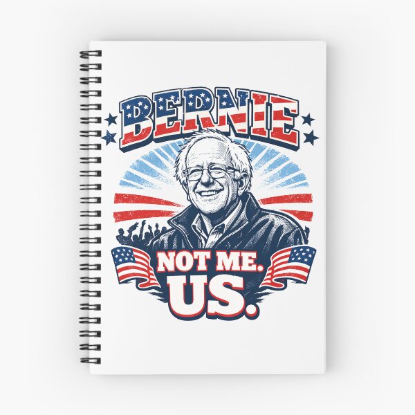 Item preview, Bernie Sanders "Not Me. Us." — Bold Political Art with American Flag and Rally Crowd designed and sold by Owcomm.