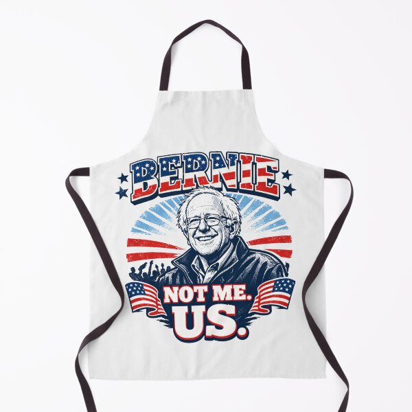 Item preview, Bernie Sanders "Not Me. Us." — Bold Political Art with American Flag and Rally Crowd designed and sold by Owcomm.