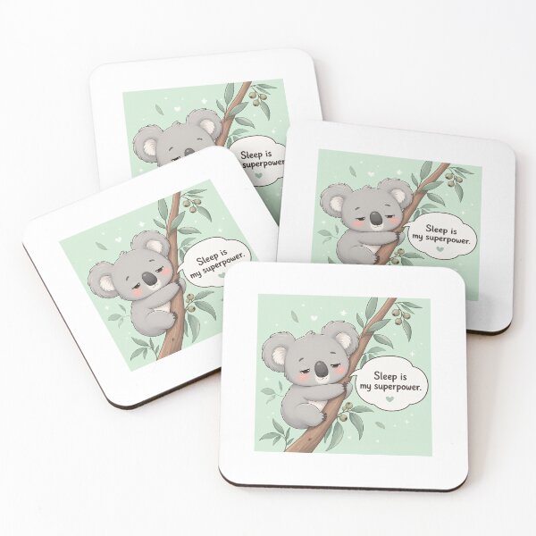 Item preview, Cute Chibi Koala - Sleep is My Superpower designed and sold by Sticker shop 007.