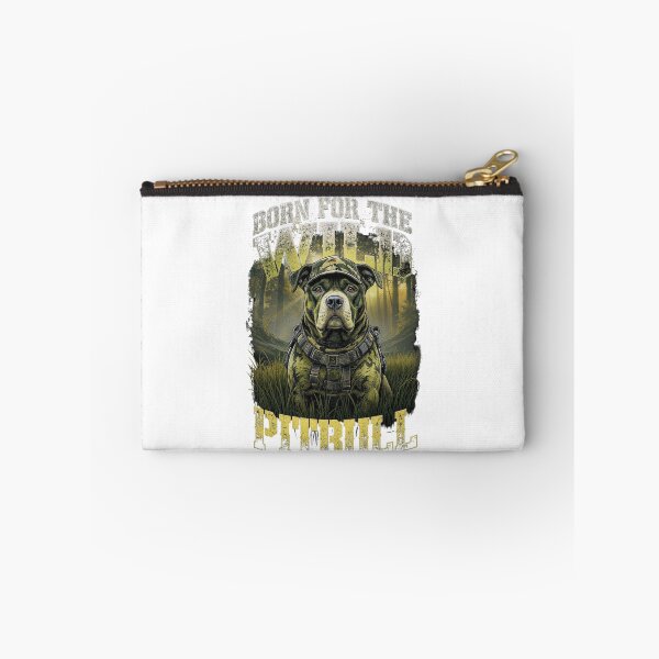 Item preview, Born For The Wild - Tactical Camo Pitbull designed and sold by My Pitbull Place.