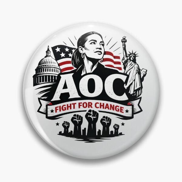 Item preview, AOC Fight For Change Alexandria Ocasio-Cortez Progressive Political designed and sold by Owcomm.