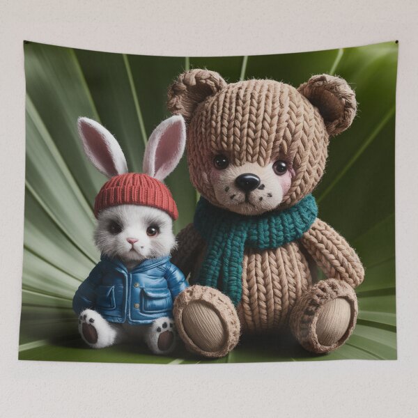 Item preview, Bunny and teddy bear. designed and sold by elegantpaterns.