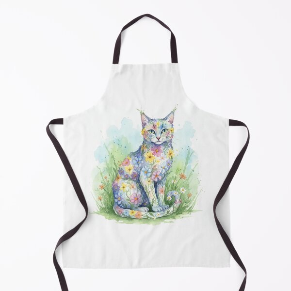 Item preview, Floral Cat Watercolor designed and sold by DesignDare.