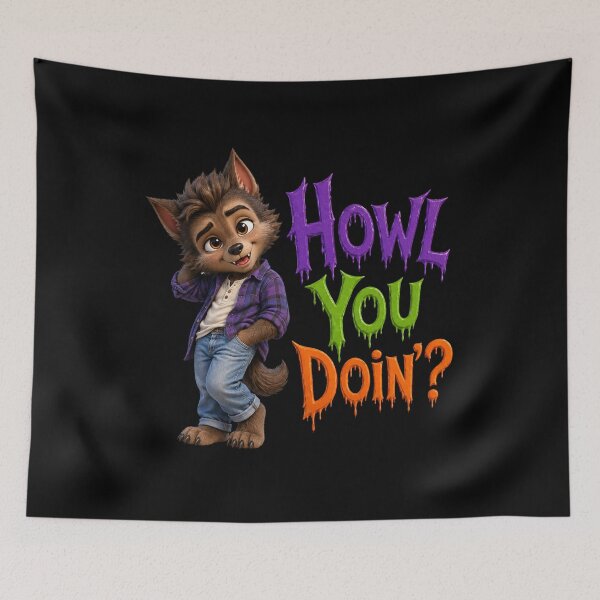 Item preview, Howl You Doin’ Cute Baby Werewolf designed and sold by Sonic Nova Studios.