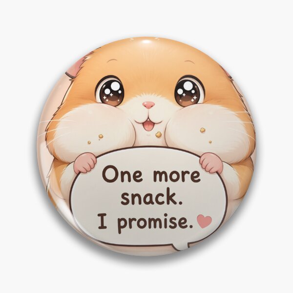 Item preview, Cute Chibi Hamster - One More Snack I Promise designed and sold by Sticker shop 007.