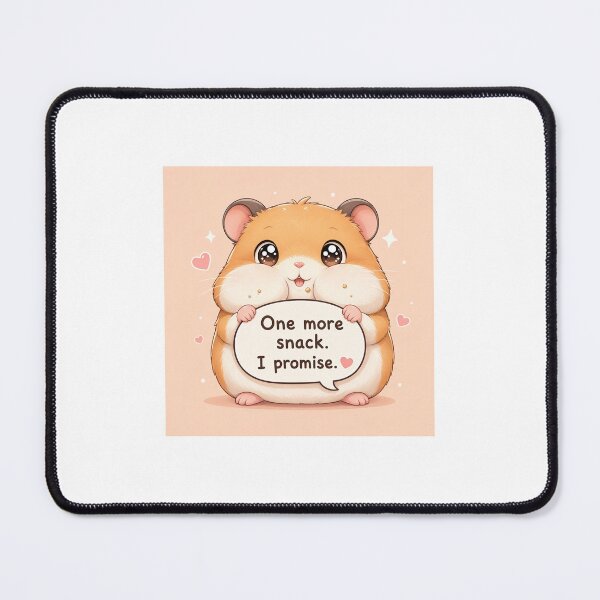 Item preview, Cute Chibi Hamster - One More Snack I Promise designed and sold by Sticker shop 007.