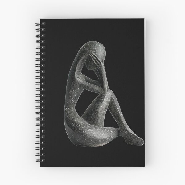 Item preview, Abstract Stone Sculpture of a Seated Mourning Figure designed and sold by Creatby7030.