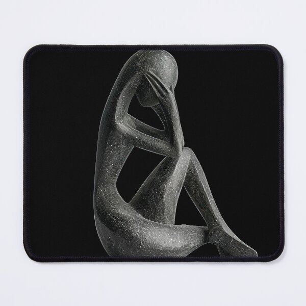 Item preview, Abstract Stone Sculpture of a Seated Mourning Figure designed and sold by Creatby7030.