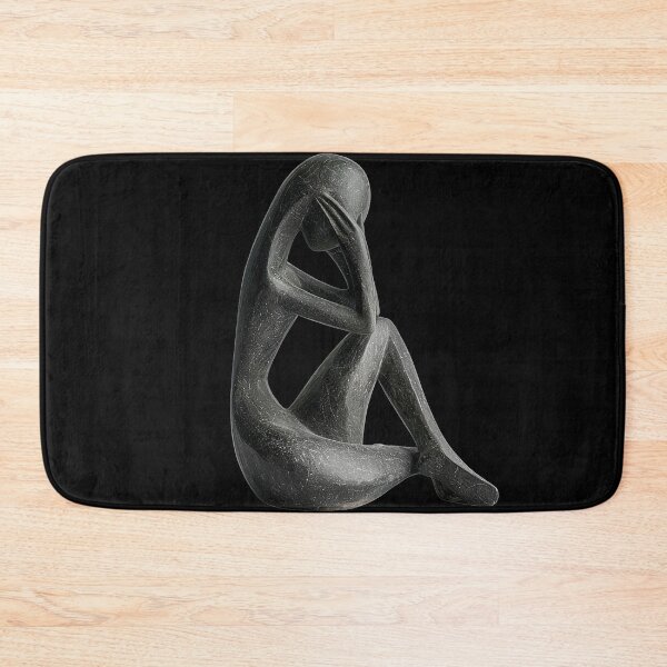 Item preview, Abstract Stone Sculpture of a Seated Mourning Figure designed and sold by Creatby7030.