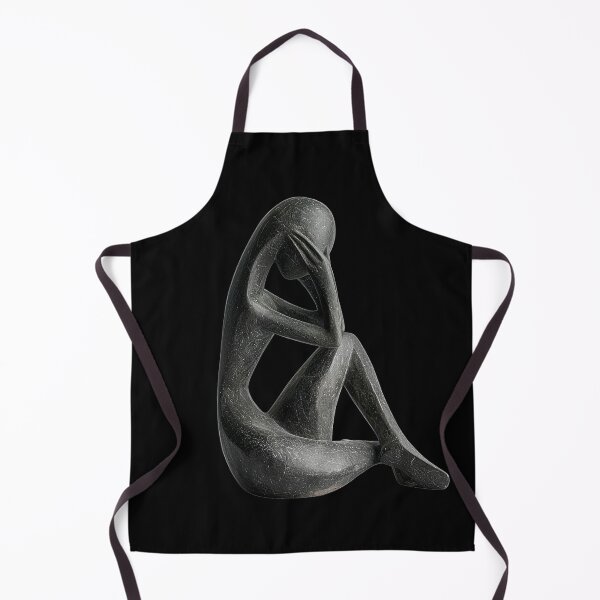Item preview, Abstract Stone Sculpture of a Seated Mourning Figure designed and sold by Creatby7030.