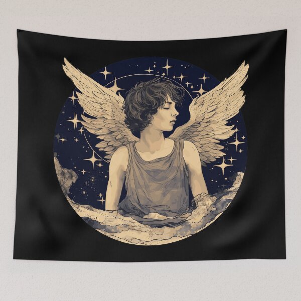 Item preview, Angel of Hope Vintage Celestial Design Gift for Spiritual and Healing Support designed and sold by CyfroweMysli.