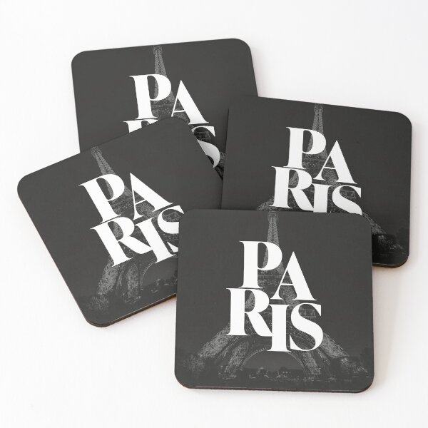 Item preview, Stylized Paris Typography with Eiffel Tower Background designed and sold by Creatby7030.