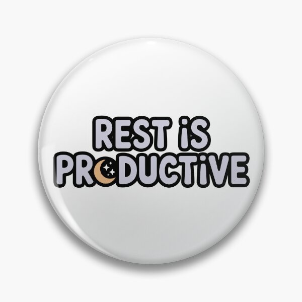Item preview, Rest is Productive Sticker — Self Care Mental Health Decal for Laptop and Water Bottle designed and sold by Stick_It_With_Love.