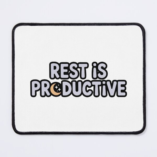 Item preview, Rest is Productive Sticker — Self Care Mental Health Decal for Laptop and Water Bottle designed and sold by Stick_It_With_Love.