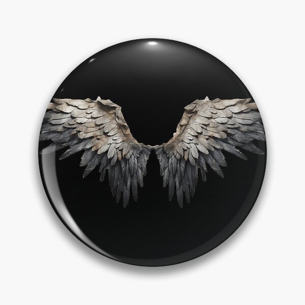 Item preview, Realistic Dark Feathered Wings Isolated on Black designed and sold by Creatby7030.