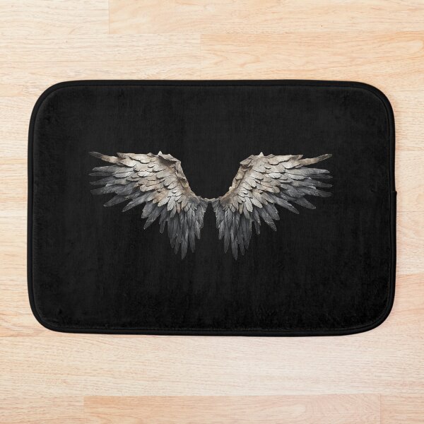 Item preview, Realistic Dark Feathered Wings Isolated on Black designed and sold by Creatby7030.