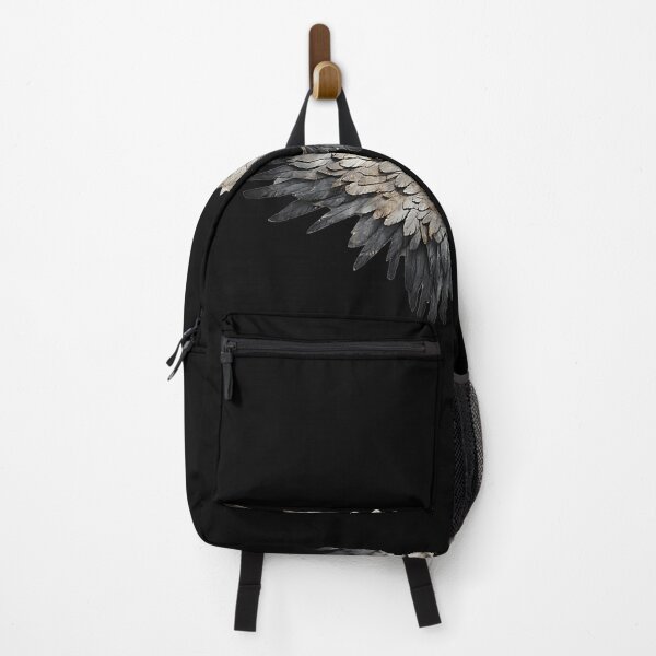 Item preview, Realistic Dark Feathered Wings Isolated on Black designed and sold by Creatby7030.