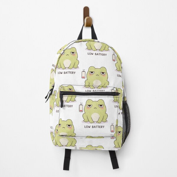 Item preview, Low Battery Frog | Cute Kawaii Aesthetic | Low Energy Mood Design designed and sold by The Mood Index.