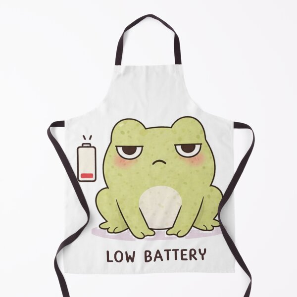 Item preview, Low Battery Frog | Cute Kawaii Aesthetic | Low Energy Mood Design designed and sold by The Mood Index.