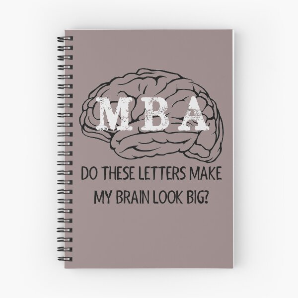 Item preview, MBA - Do These Letters Make My Brain Look Big - Funny Masters Degree Graduation Gifts for Graduates designed and sold by merkraht.