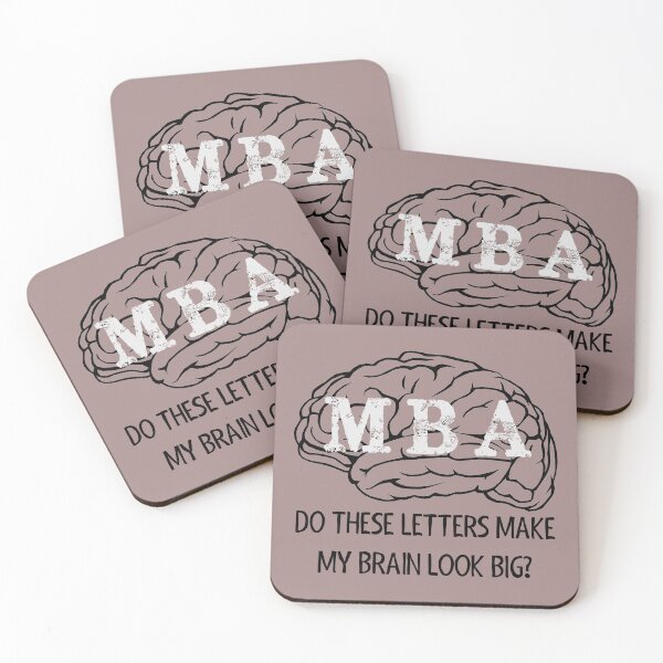 Item preview, MBA - Do These Letters Make My Brain Look Big - Funny Masters Degree Graduation Gifts for Graduates designed and sold by merkraht.