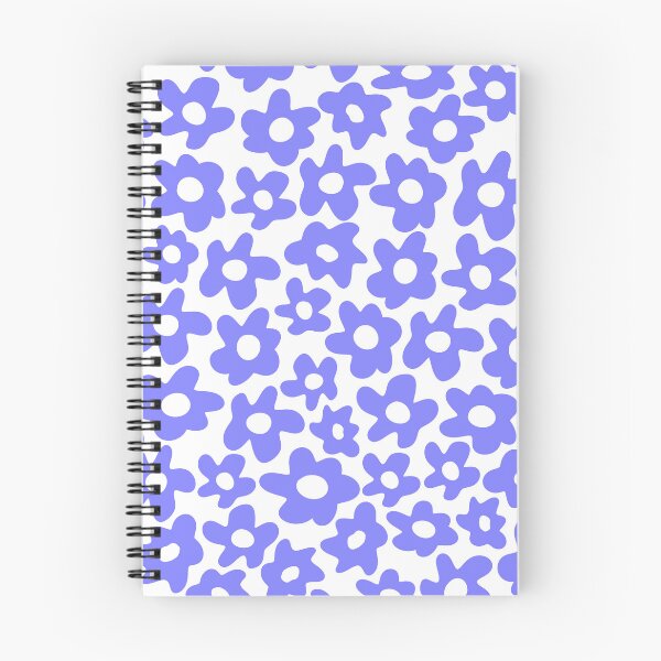 Item preview, Blue Retro Flowers Pattern designed and sold by Jeallan Designs.