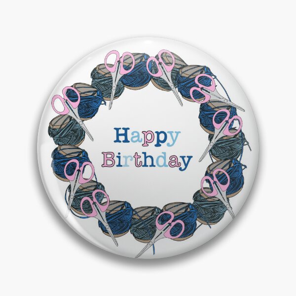 Item preview, Happy Birthday for sewers and stitchers  designed and sold by CSheehanArt.