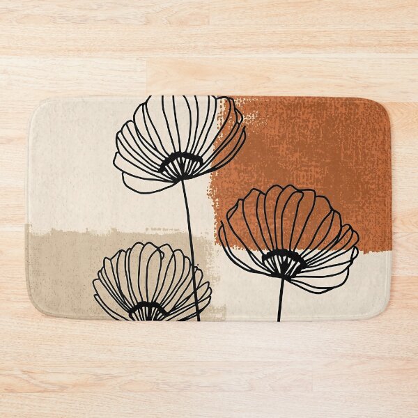 Item preview, Minimal Botanical Line Art Flowers, Terracotta Abstract Wall Art, Neutral Aesthetic Floral Design, Modern Boho Printable Art designed and sold by GaneshHilam.