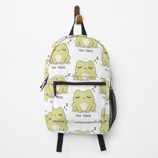 Item preview, Too Tired Frog | Cute Kawaii Aesthetic | Sleepy Mood Design designed and sold by The Mood Index.