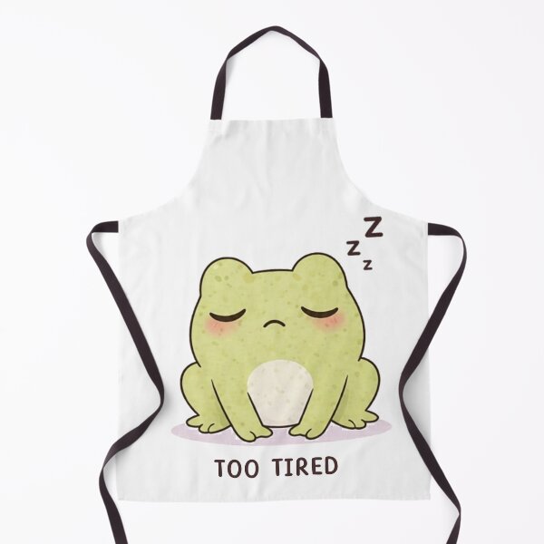 Item preview, Too Tired Frog | Cute Kawaii Aesthetic | Sleepy Mood Design designed and sold by The Mood Index.