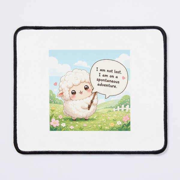 Item preview, Cute Chibi Sheep - Spontaneous Adventure Not Lost designed and sold by Sticker shop 007.
