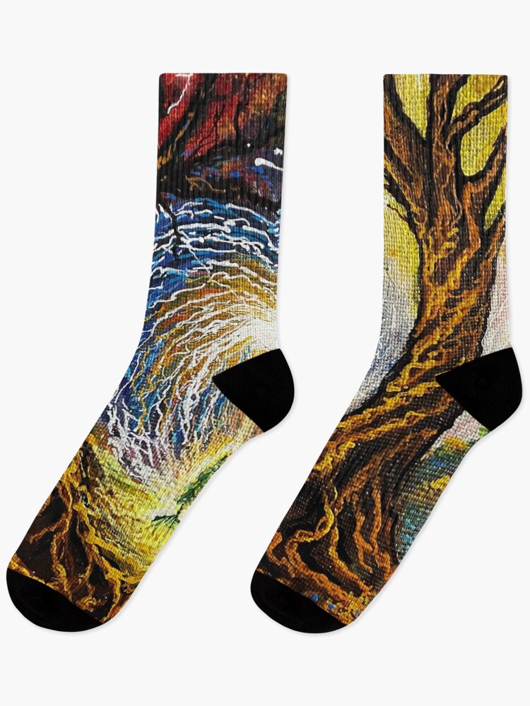 Thumbnail 1 of 5, Socks, Sacred Union designed and sold by tealmatrix.
