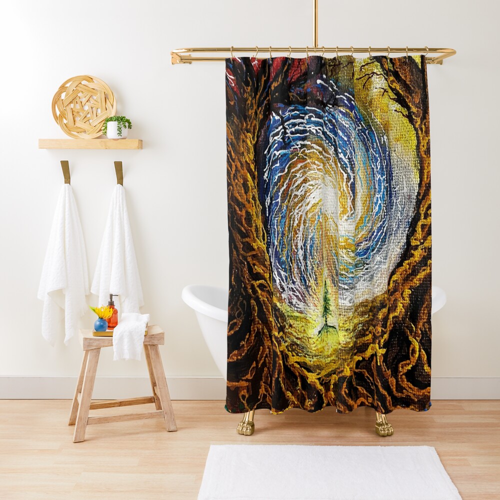 Item preview, Shower Curtain designed and sold by tealmatrix.